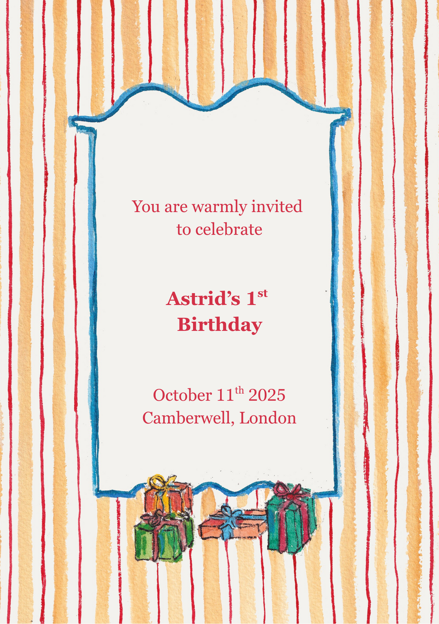 Astrid Children's Birthday Invite Template
