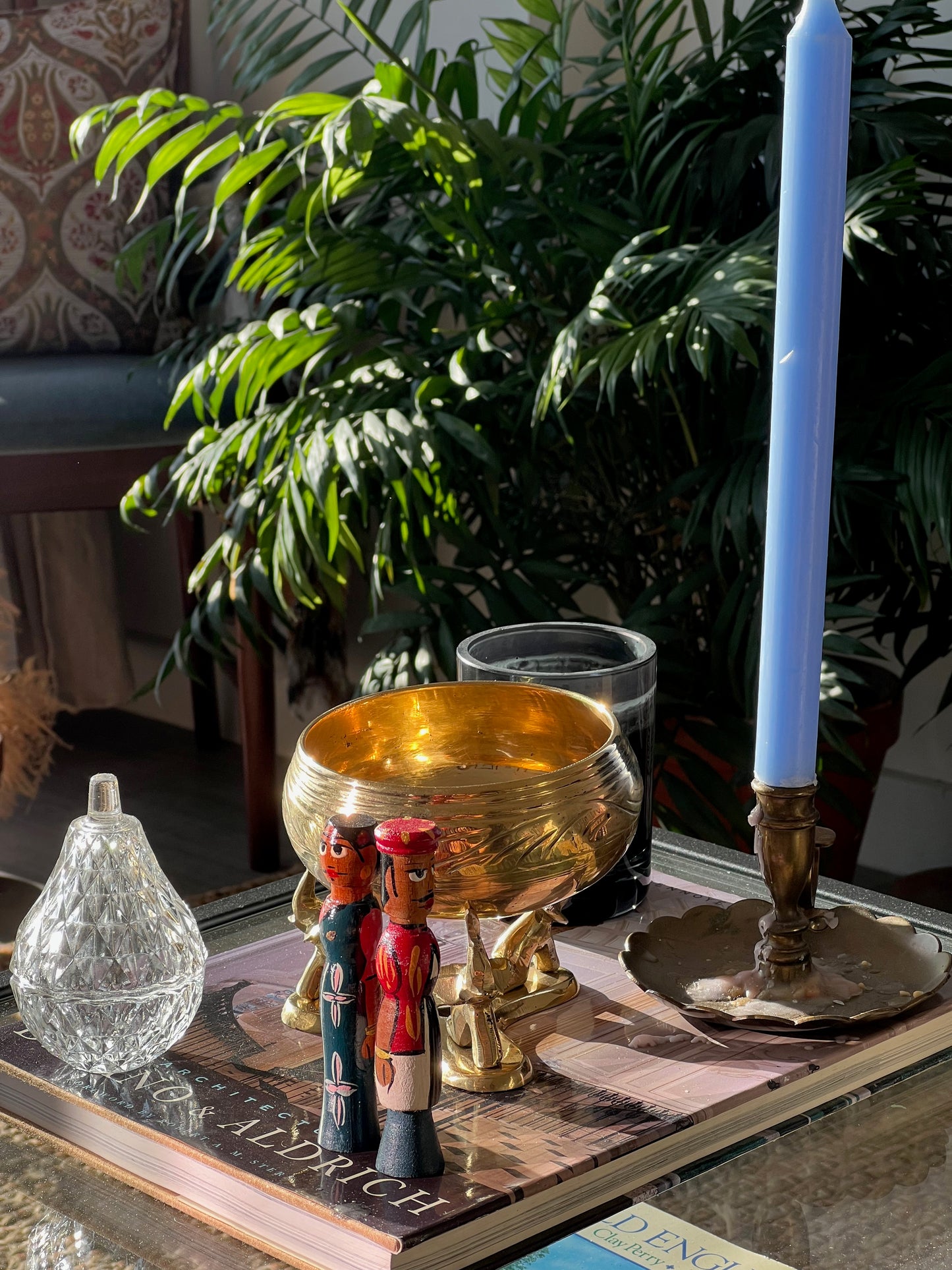 Muthu Brass Bowl and Elephant Stand